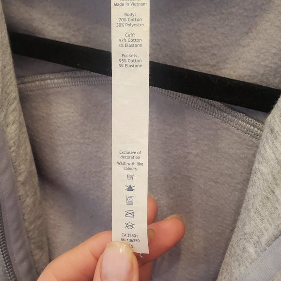 LULULEMON GREY ZIP UP SWEATER - Picture 2 of 3